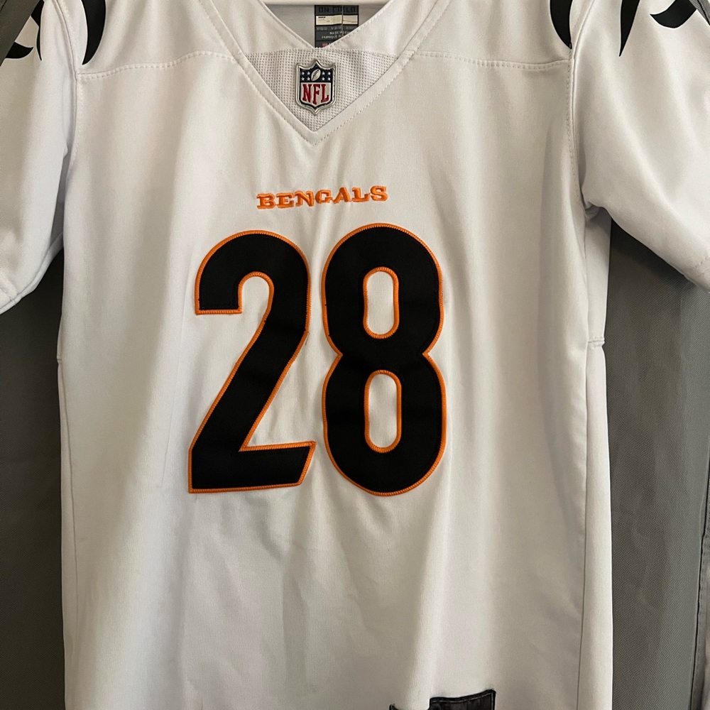 White NFL Bengals Joe Mixson Jersey